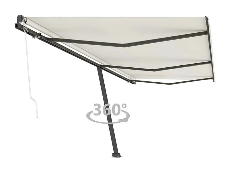 Auvent automatique sur pied 600x300 Crème