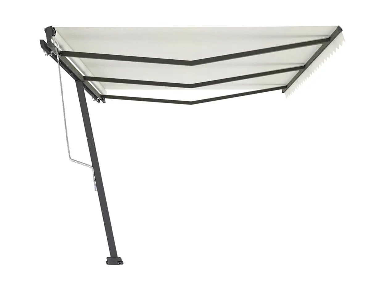 Automatisch vrijstaand zonnescherm 600x300 Crème