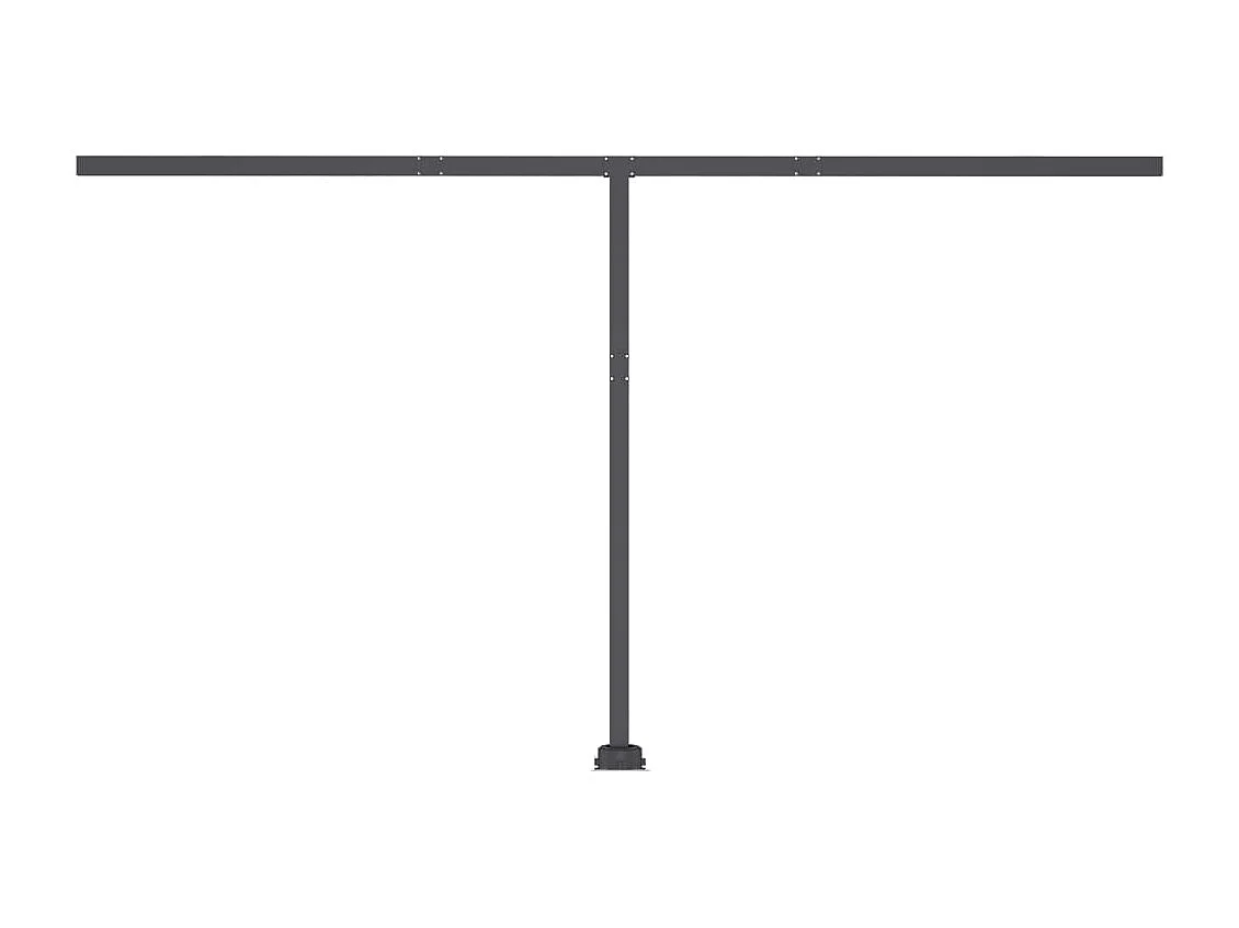 Auvent automatique capteur de vent/LED 400x350 Bleu et blanc