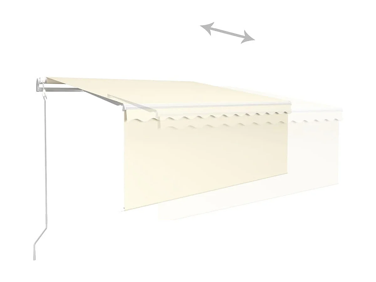 Tenda a scomparsa automatica con oscurante 3x2,5 Crema