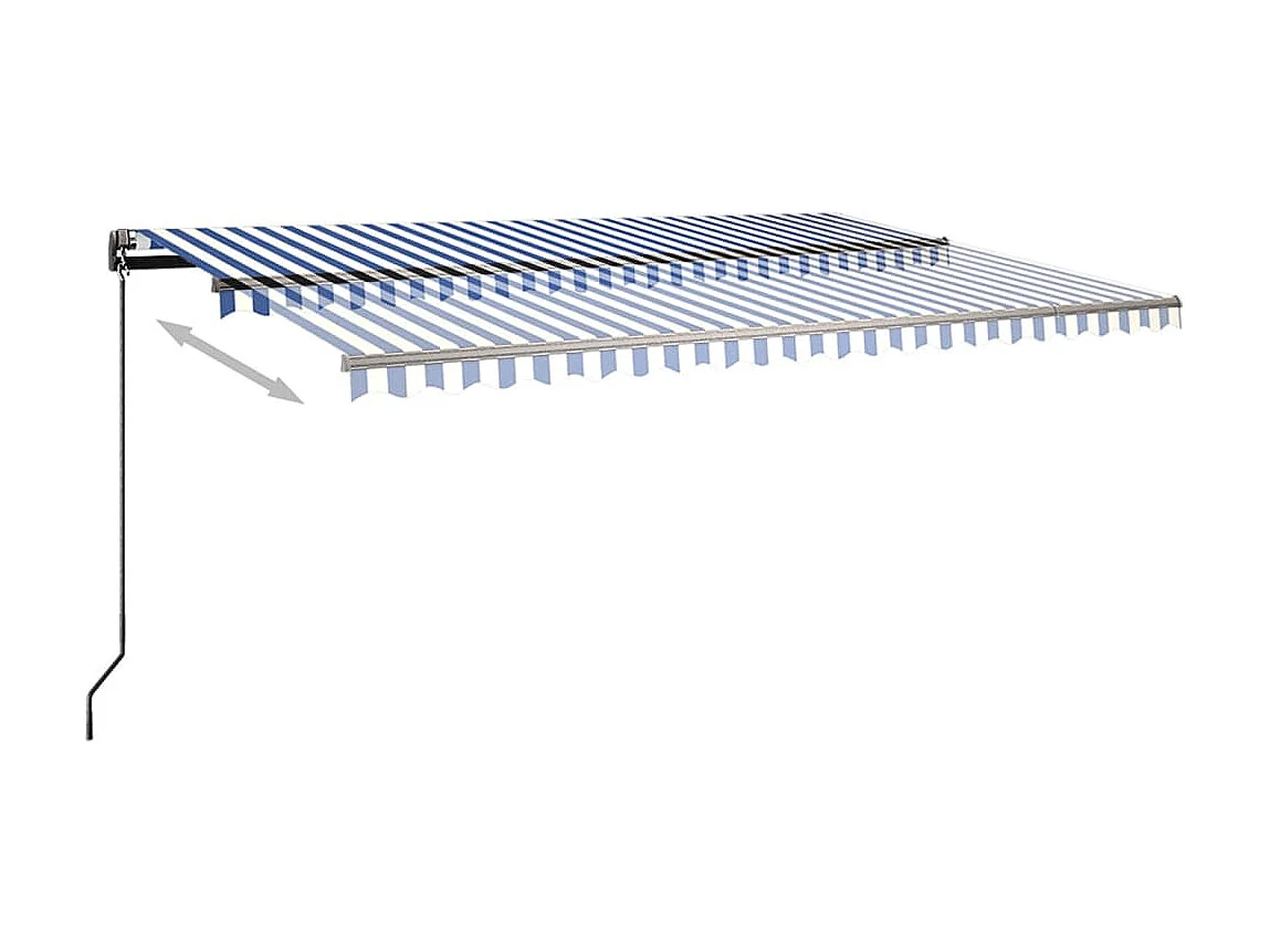 Sensor de vento para toldo automático LED 500x350 Azul e branco