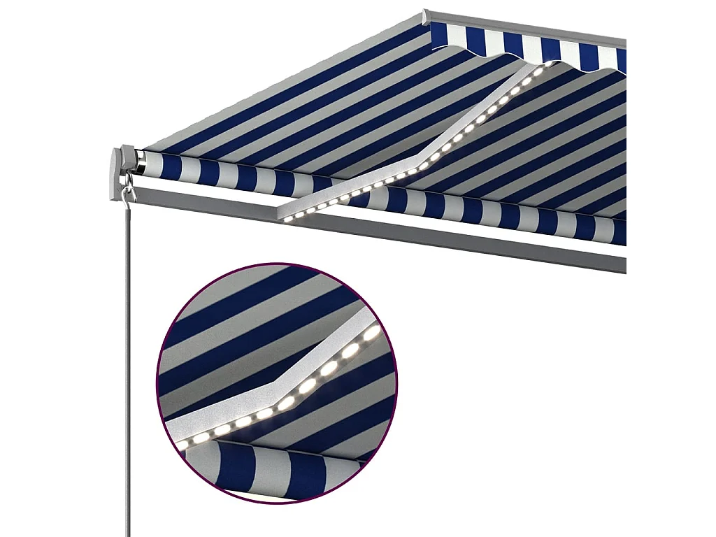 Sensor de vento para toldo automático LED 500x350 Azul e branco