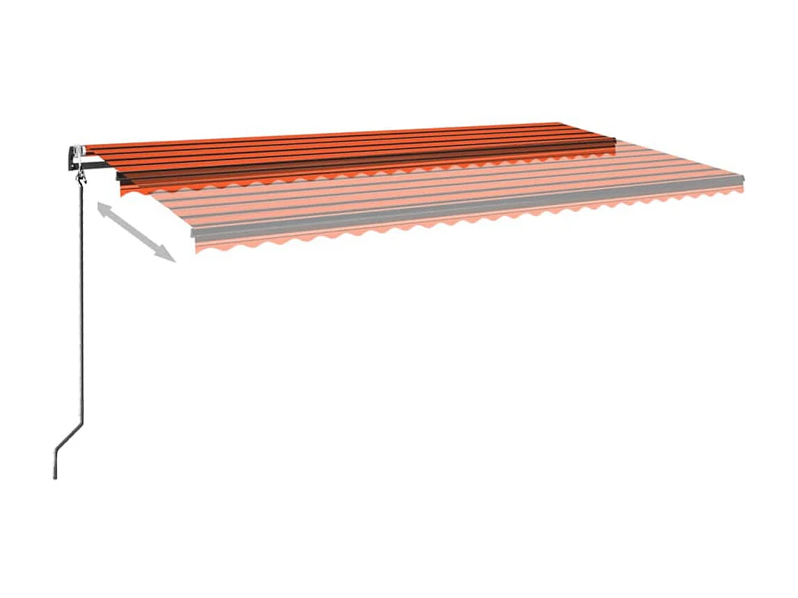 Toldo retrátil automático 600x350 Laranja etarron