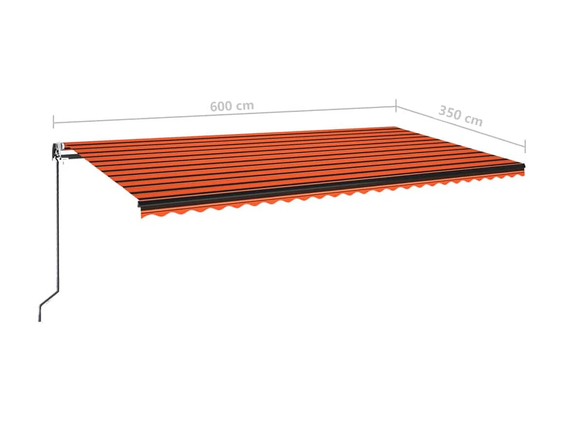 Toldo retrátil automático 600x350 Laranja etarron