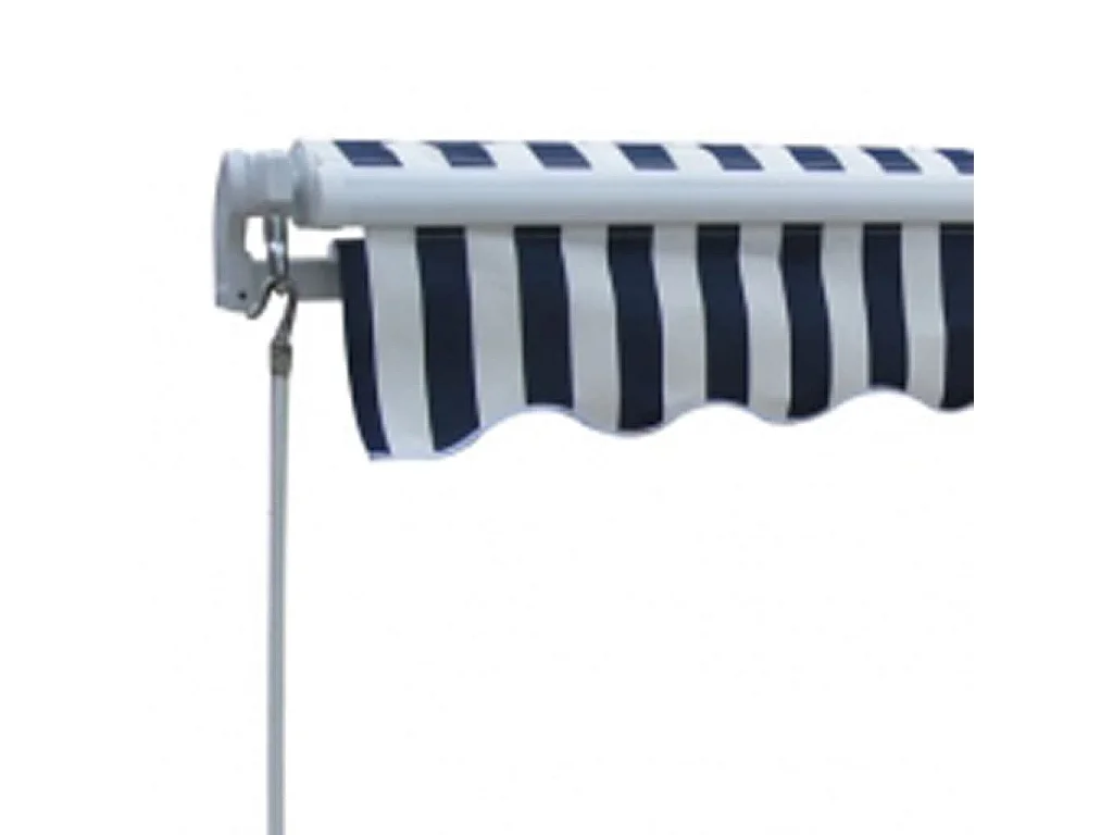 Auvent pliableanuel 300 Bleu/blanc