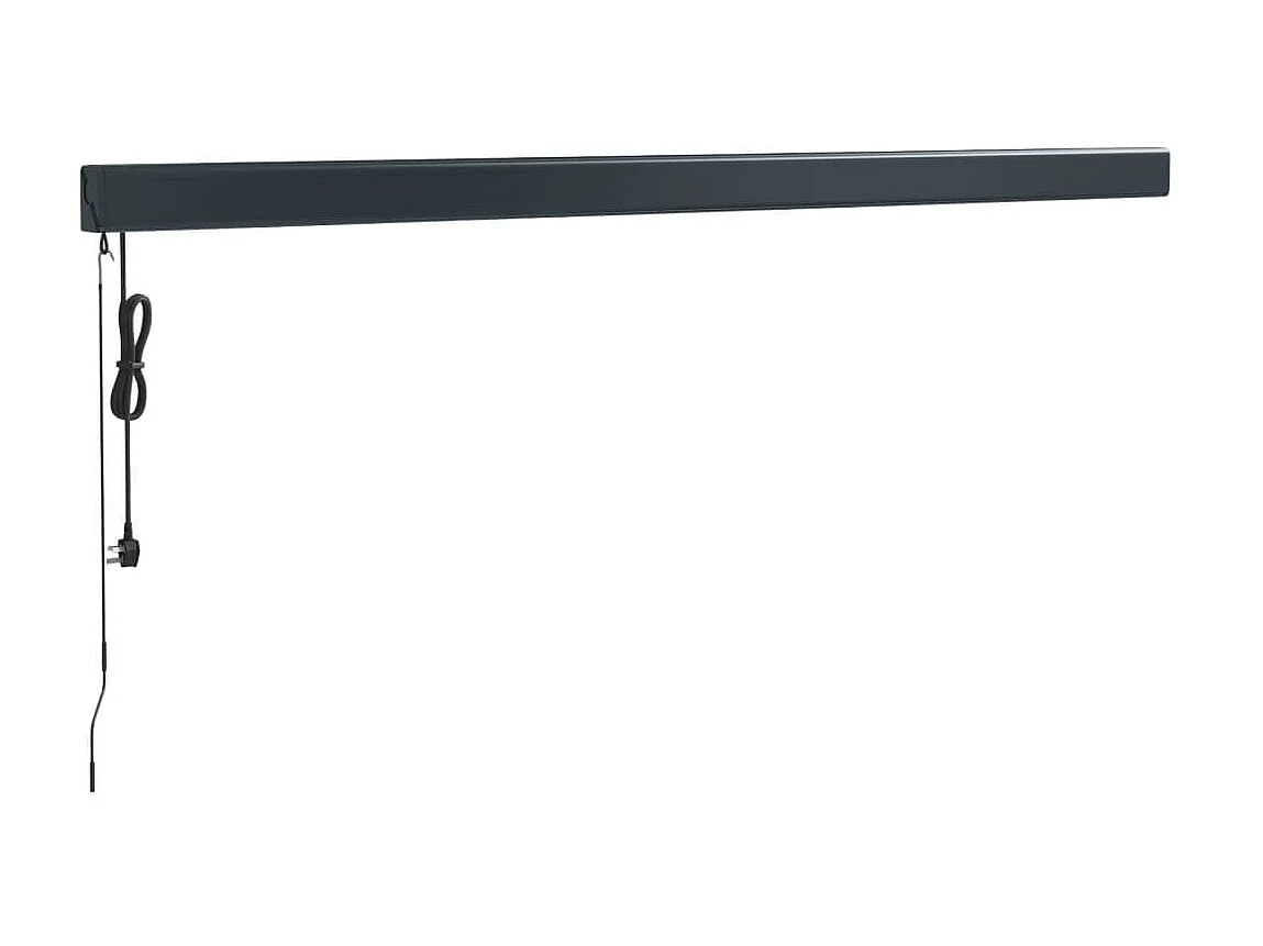 Tendalino retrattile 4x3 antracite in tessuto e alluminio