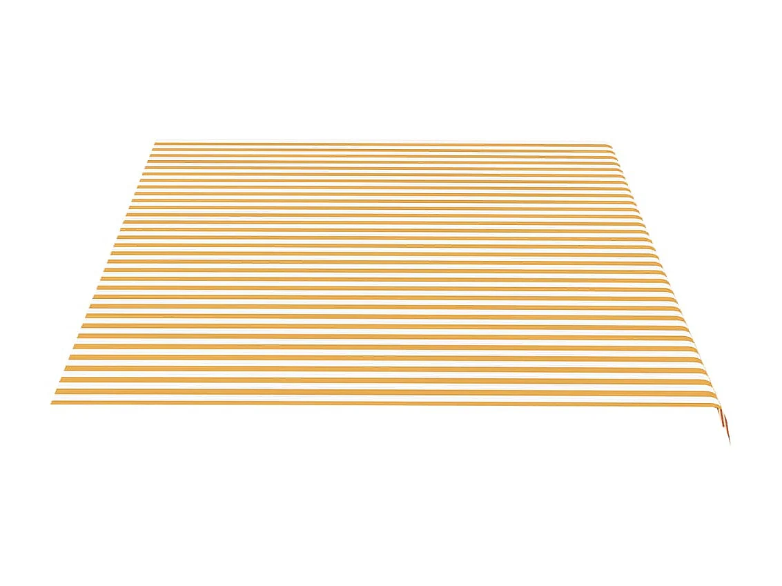 Tissu de remplacement pour auvent Jaune et blanc 5x3,5