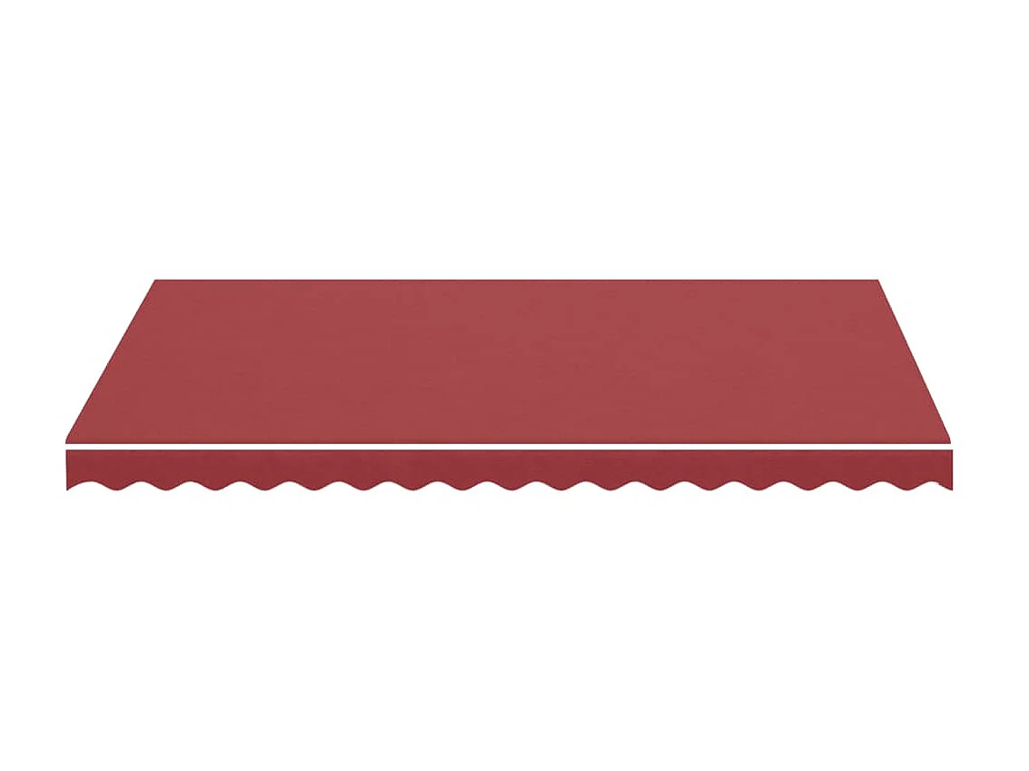Tissu de remplacement pour auvent Bordeaux rouge 3,5x2,5