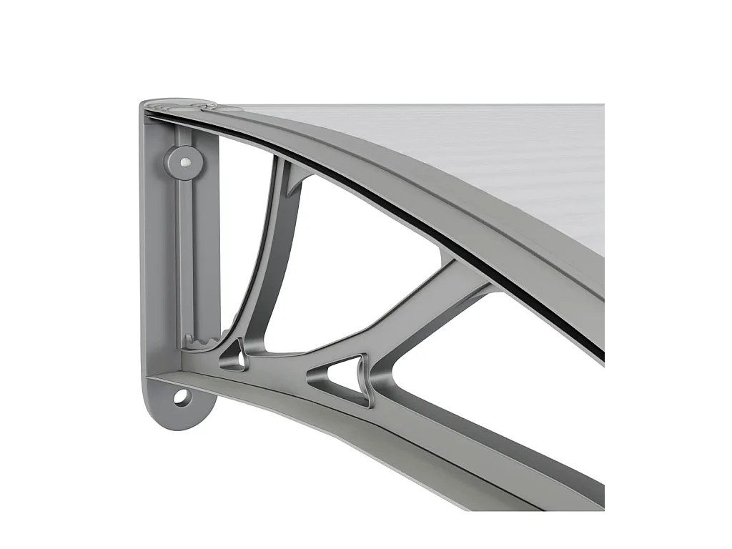 Tendalino per porta Grigio 400x100 Policarbonato