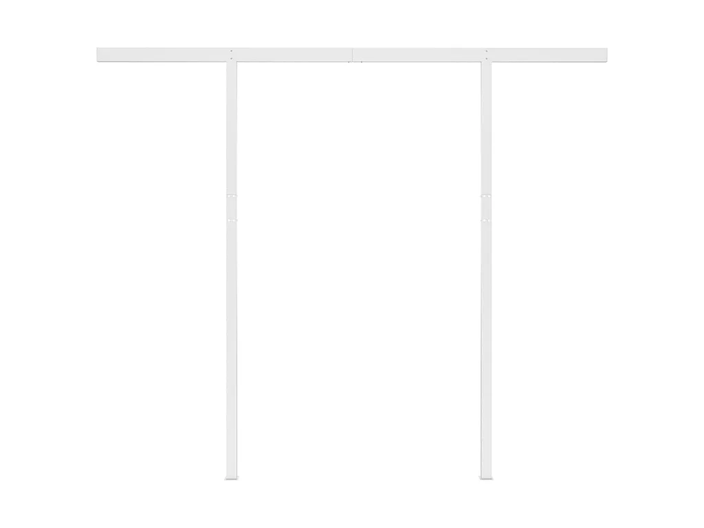 Auvent automatique capteur de vent LED 3,5x2,5 Bleu et blanc