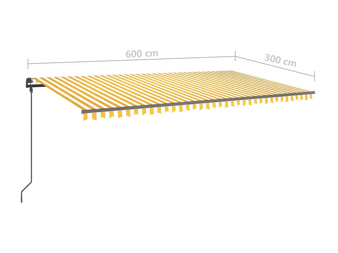 Sensor de vento para toldo automático/LED 6x3 amarelo e branco