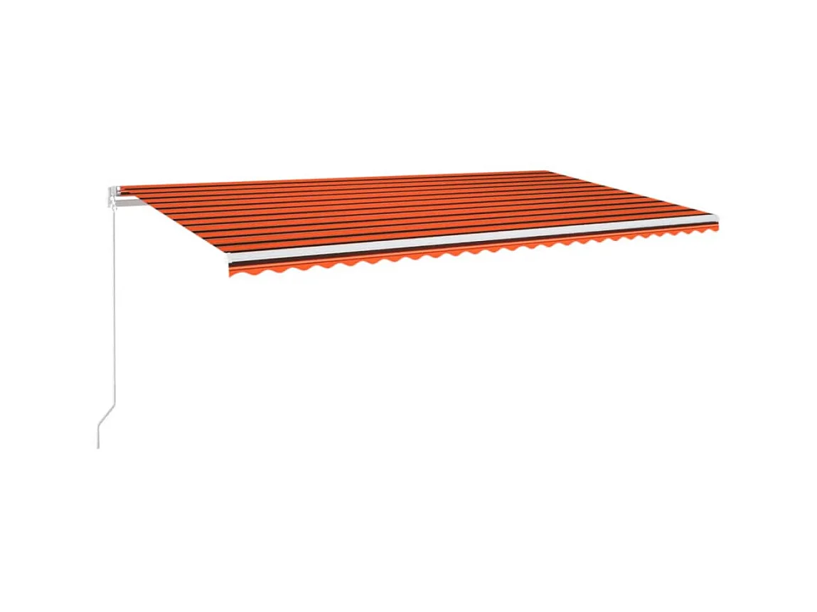 Uitschuifbare luifel met LED 600x350 Oranje etarron