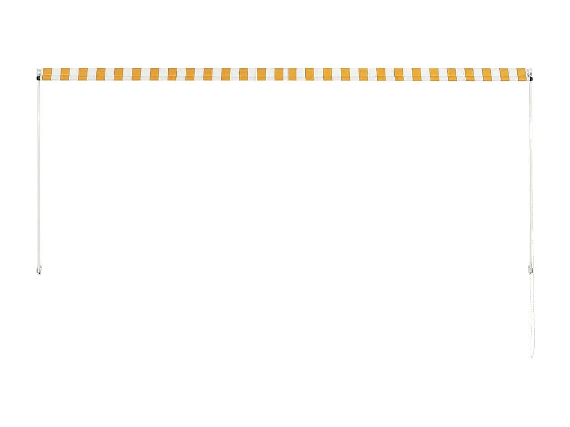 Auvent rétractable 300x150 Jaune et blanc