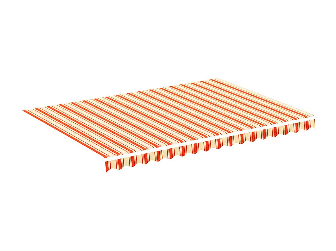 Tissu de remplacement pour auvent Jaune et orange 3,5x2,5