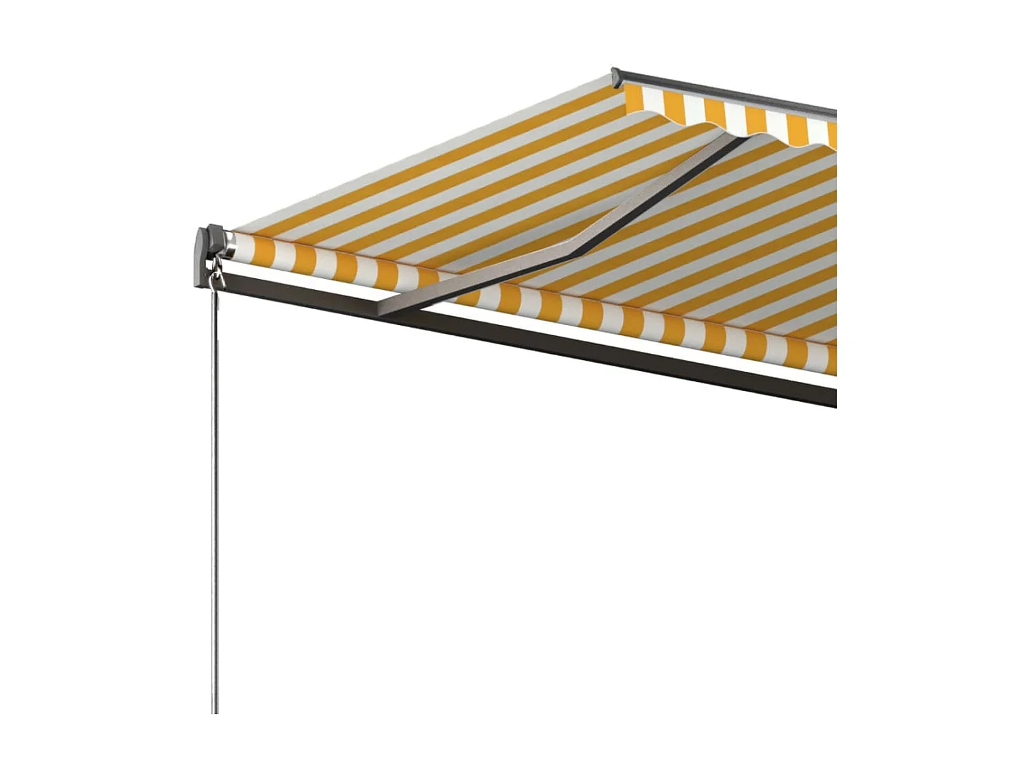 Auvent automatique sur pied 300x250 Jaune/Blanc