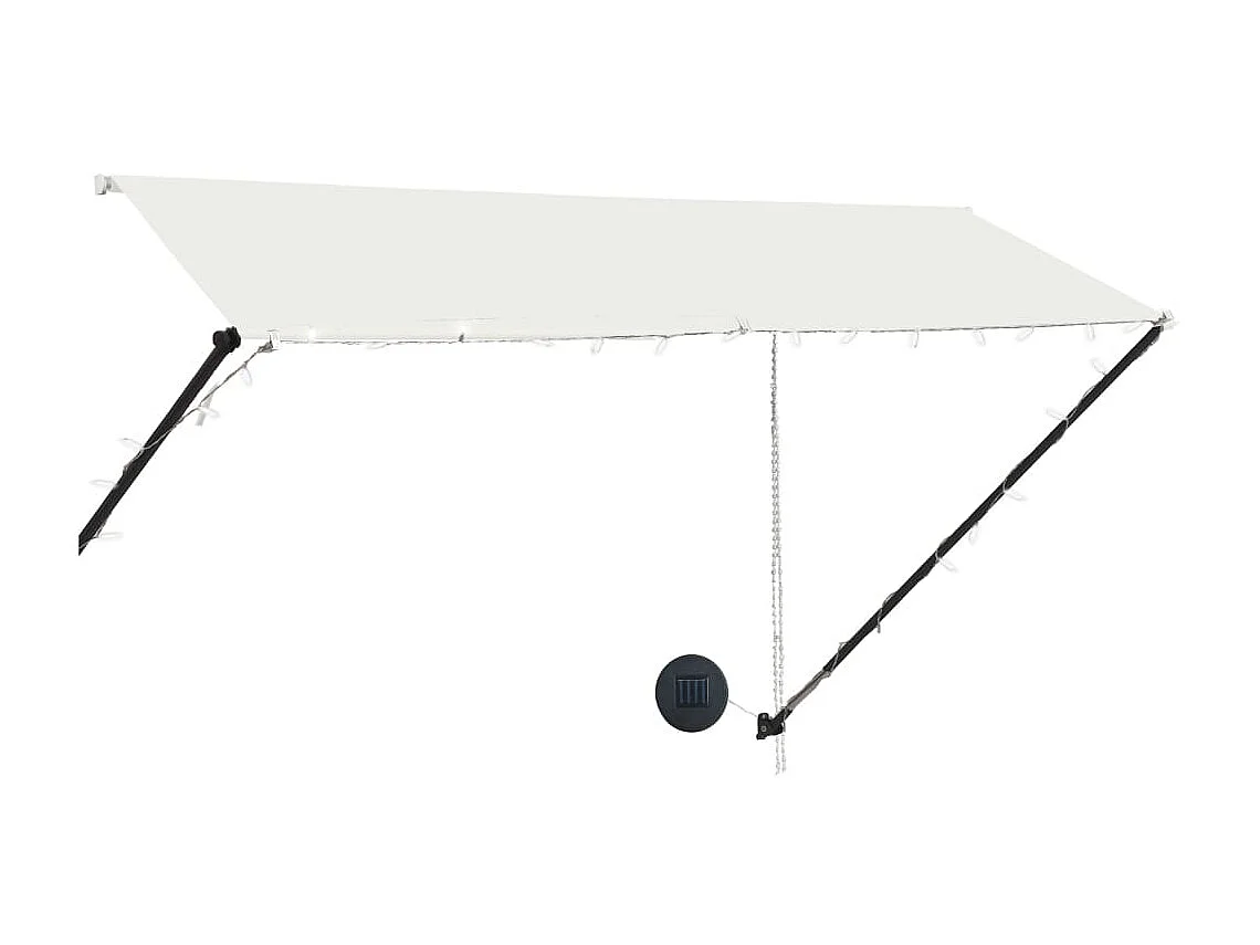 Toldo retrátil com LED 300x150 Creme