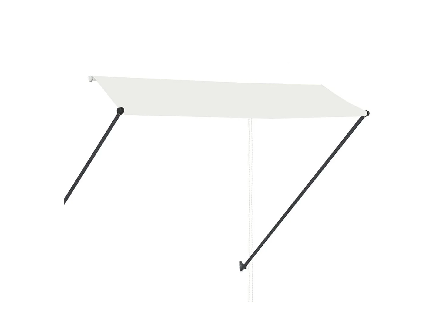 Einziehbare Markise mit LED 300x150 Creme