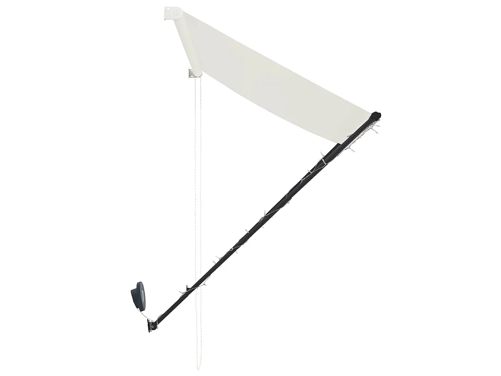 Einziehbare Markise mit LED 300x150 Creme