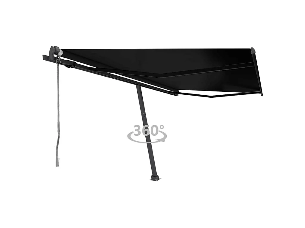 Toldo automático a pé 450x350 Antracite