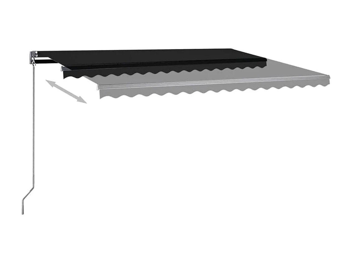 Toldo automático a pé 450x350 Antracite