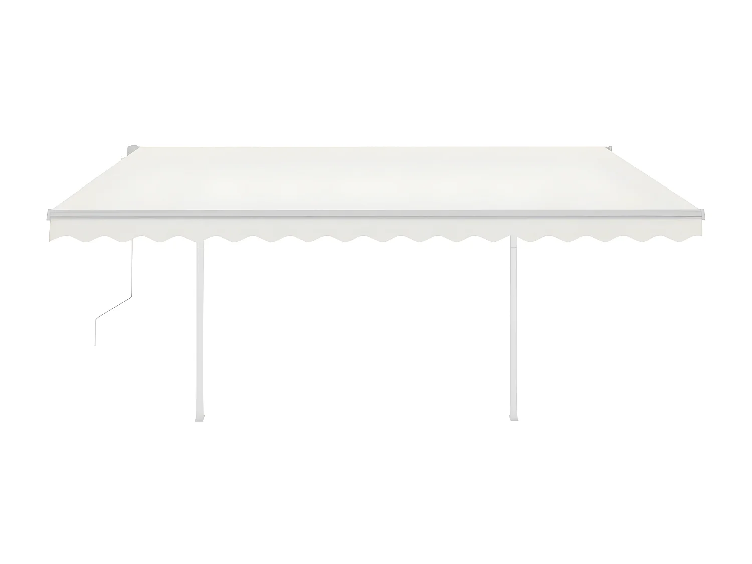 Auvent automatique avec capteur de vent et LED 4,5x3 Crème