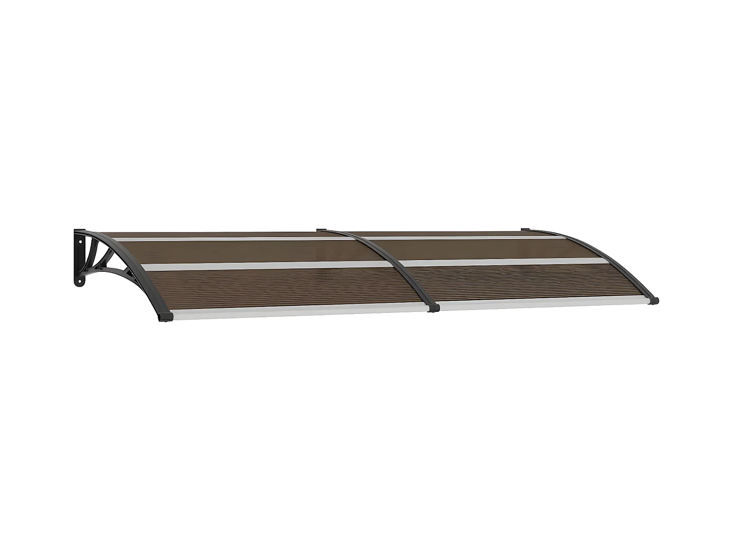 Auvent de porte Noir 240x100 PC