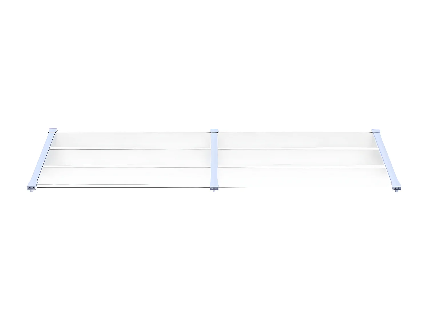 Deurluifel Grijs en transparant 239x90 Polycarbonaat