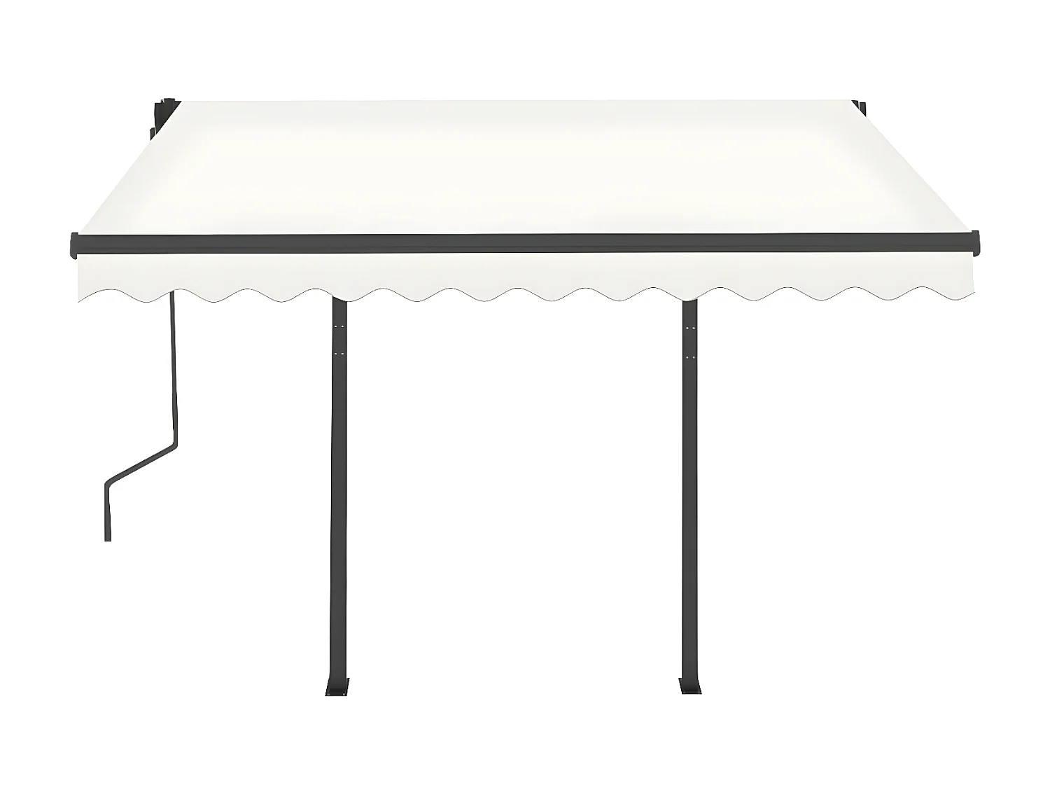 Toldo Retráctil con LED 3x2,5 Crema