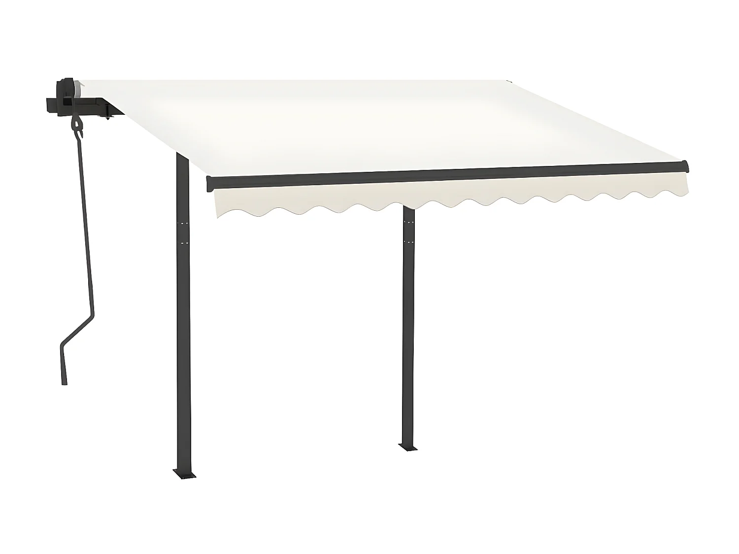 Tenda Retrattile con LED 3x2,5 Crema