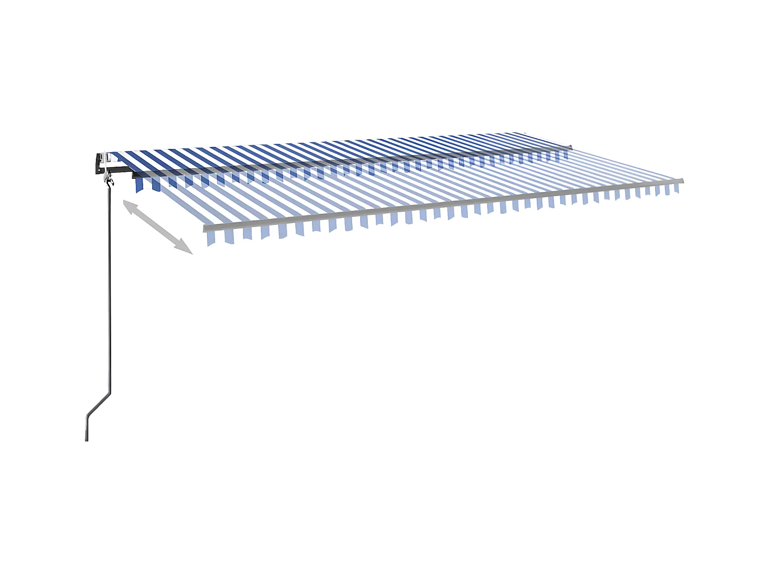 Sensore vento per tenda automatica LED 600x350 Blu e bianco