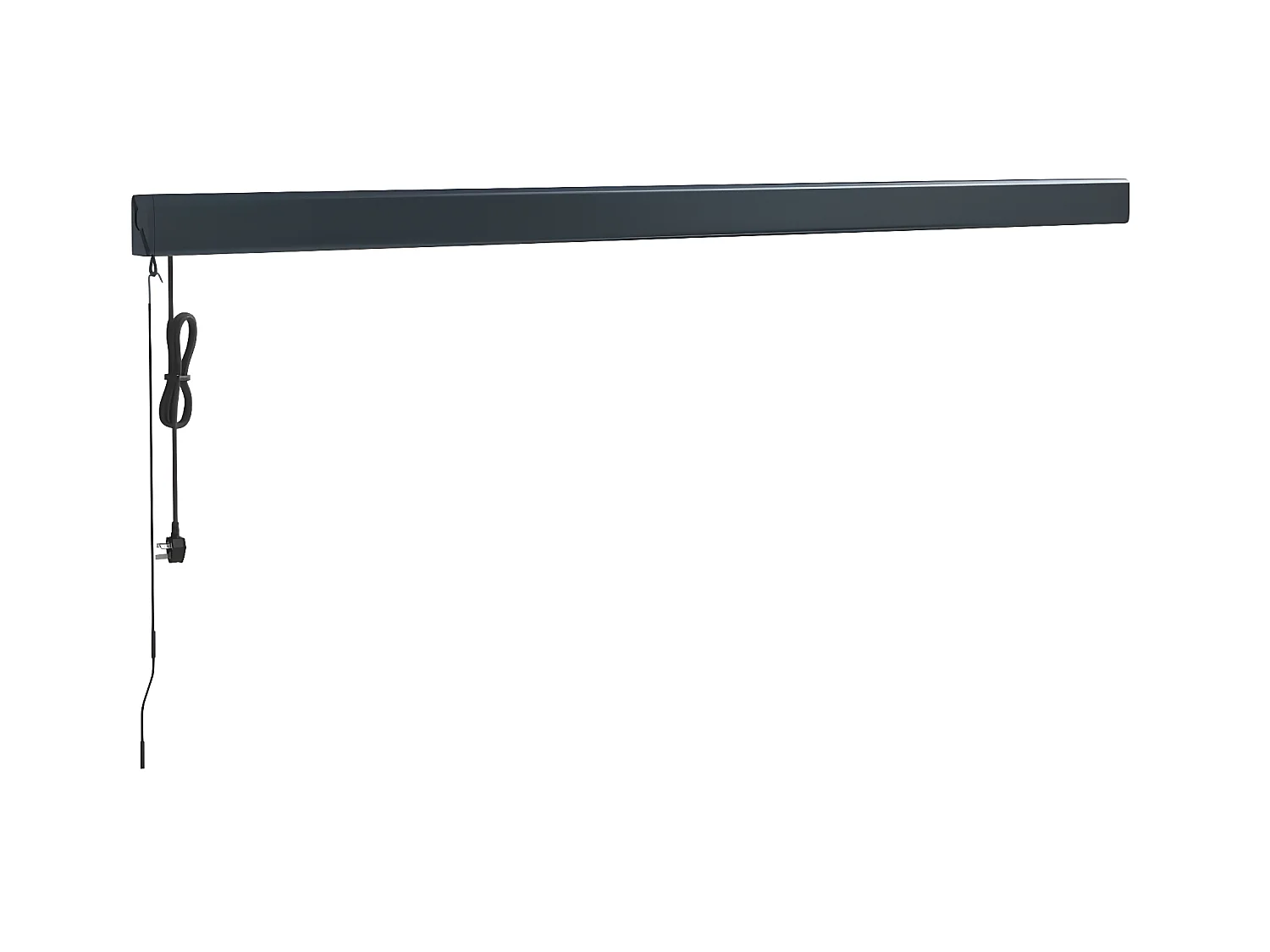 Cremefarbene einziehbare Markise aus 4,5 x 3 Stoff und Aluminium