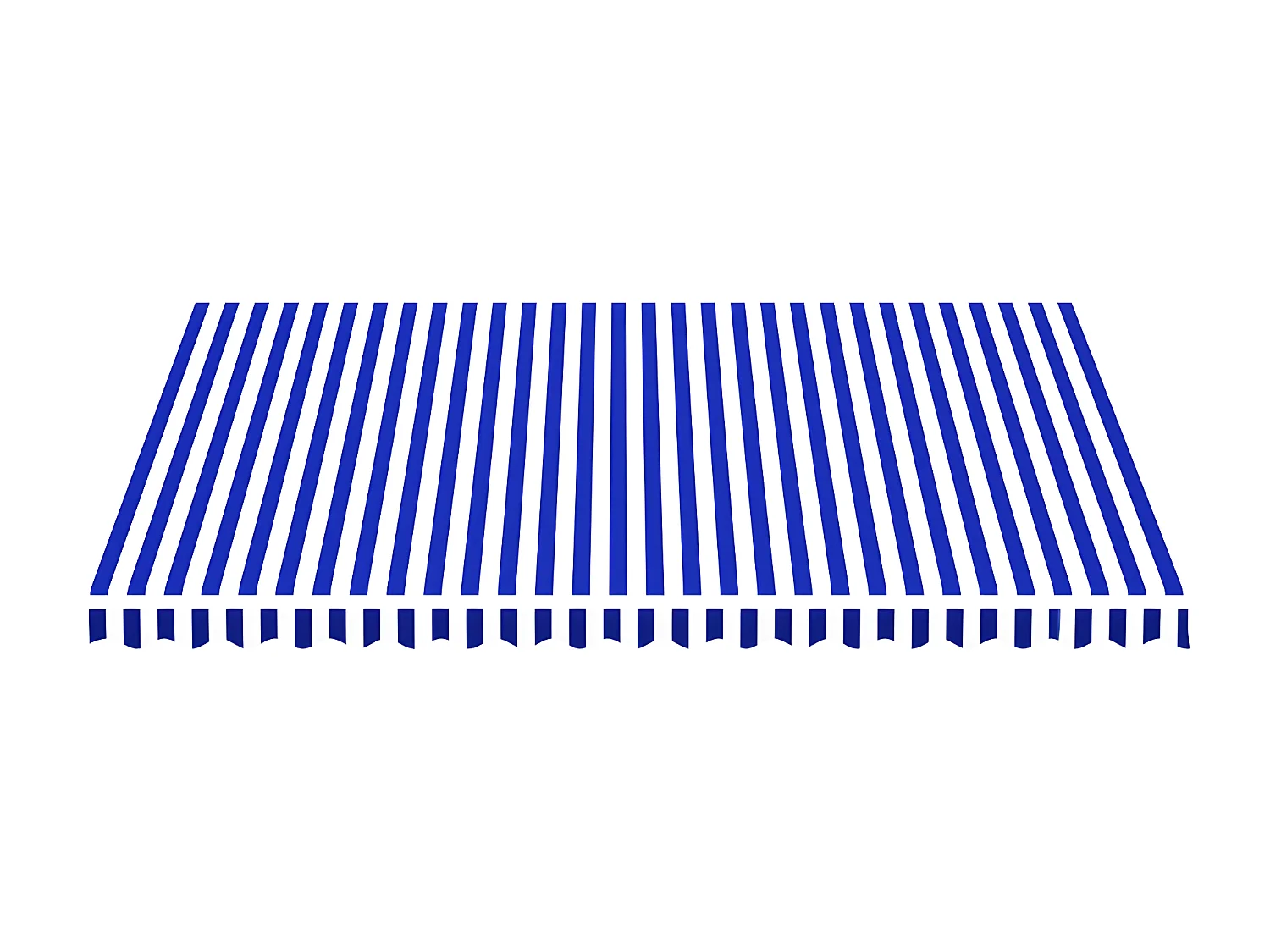 Ersatzstoff für Markise Blau und Weiß 4,5x3,5