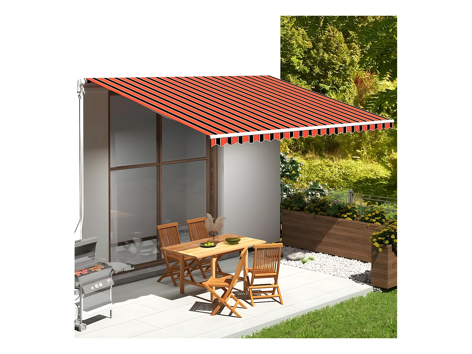 Tessuto di ricambio per tendalino Arancio etarron 5x3,5