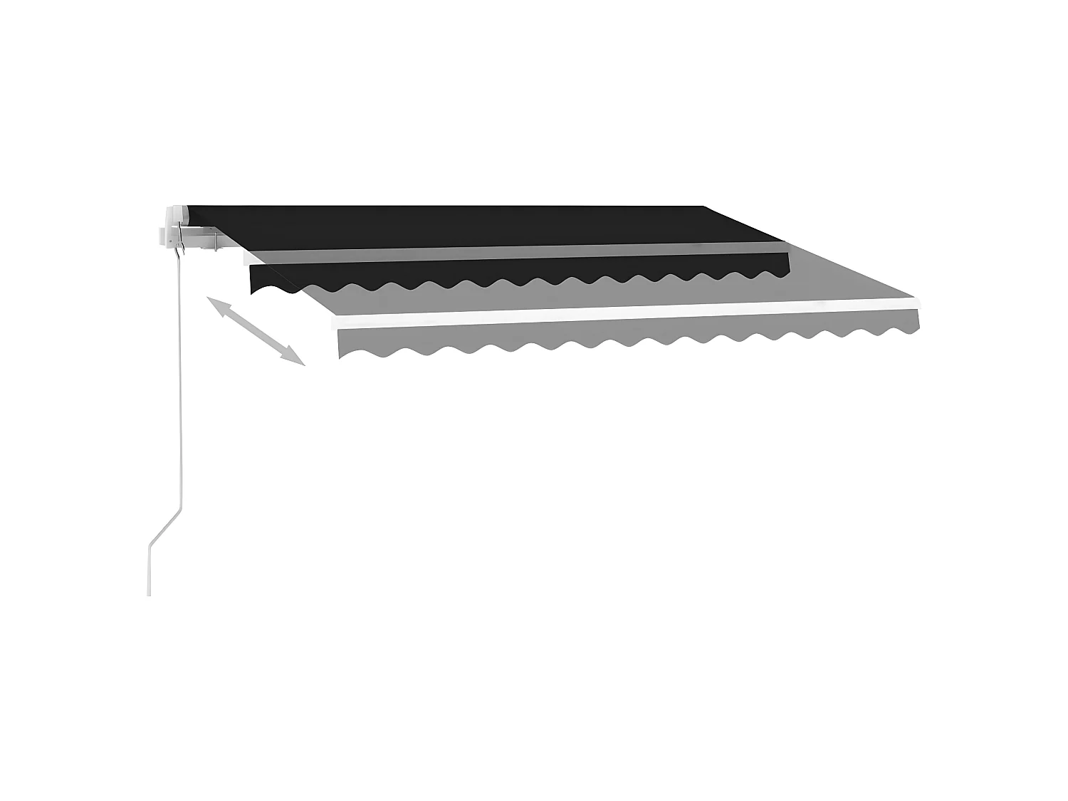 Auventanuel rétractable sur pied 300x250 Anthracite