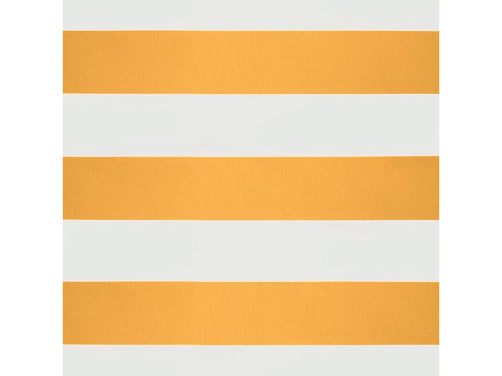 Auvent rétractable jaune et blanc 5x3 tissu et aluminium