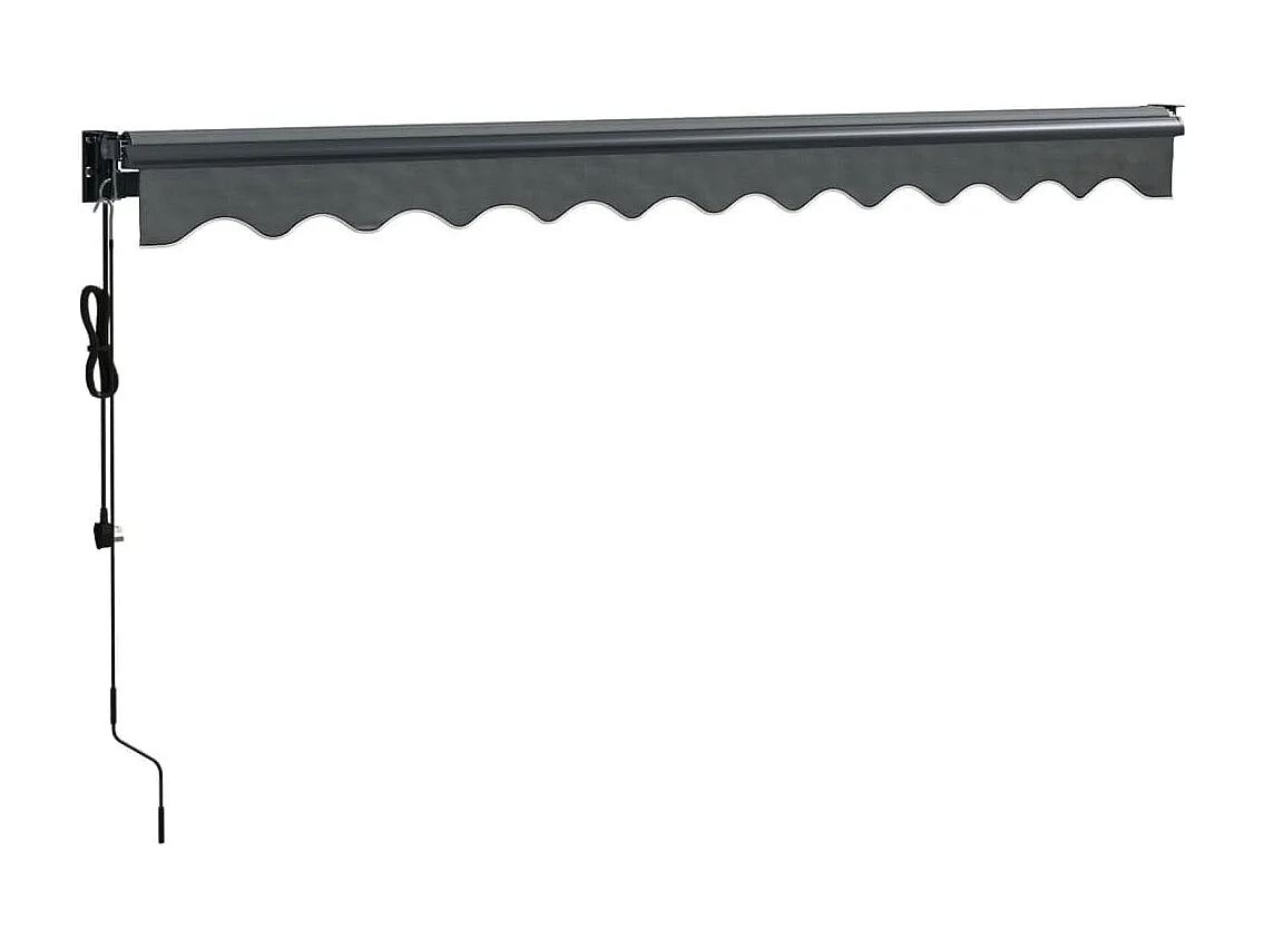 Auvent rétractable automatique anthracite 3x2,5