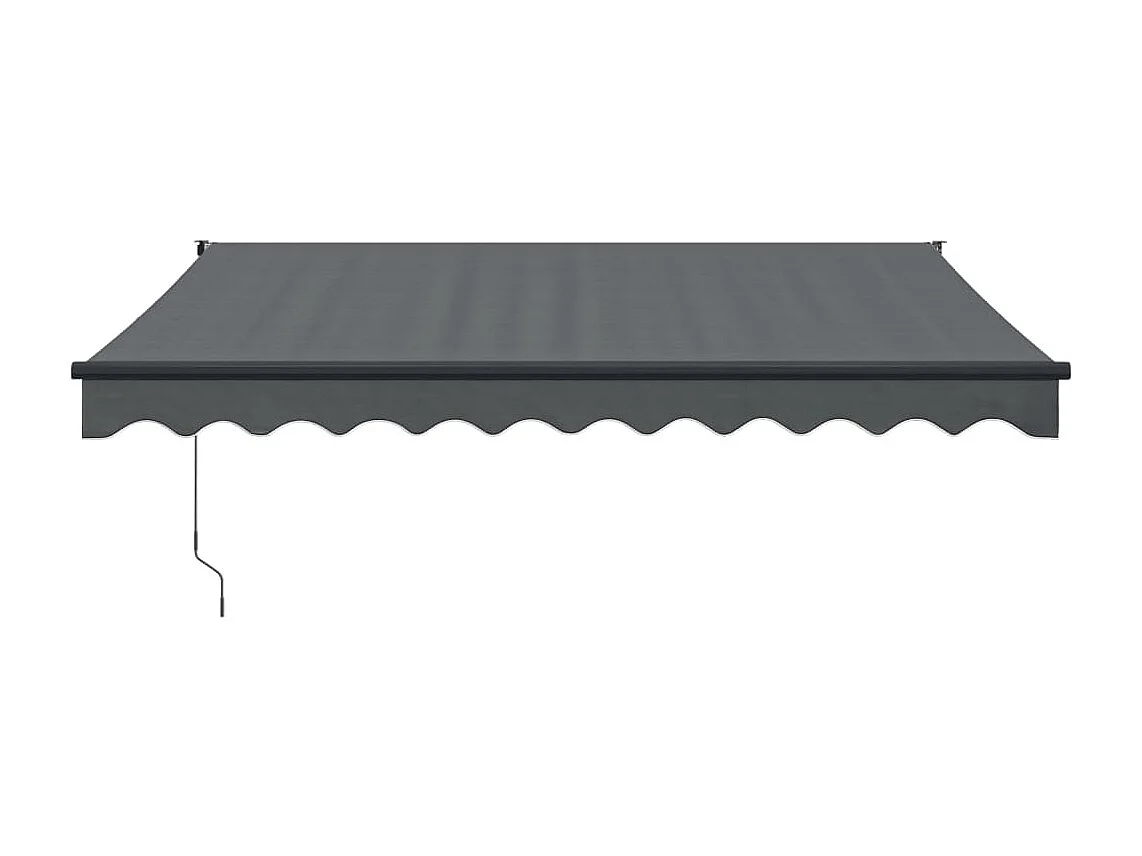 Auvent rétractable automatique anthracite 3x2,5