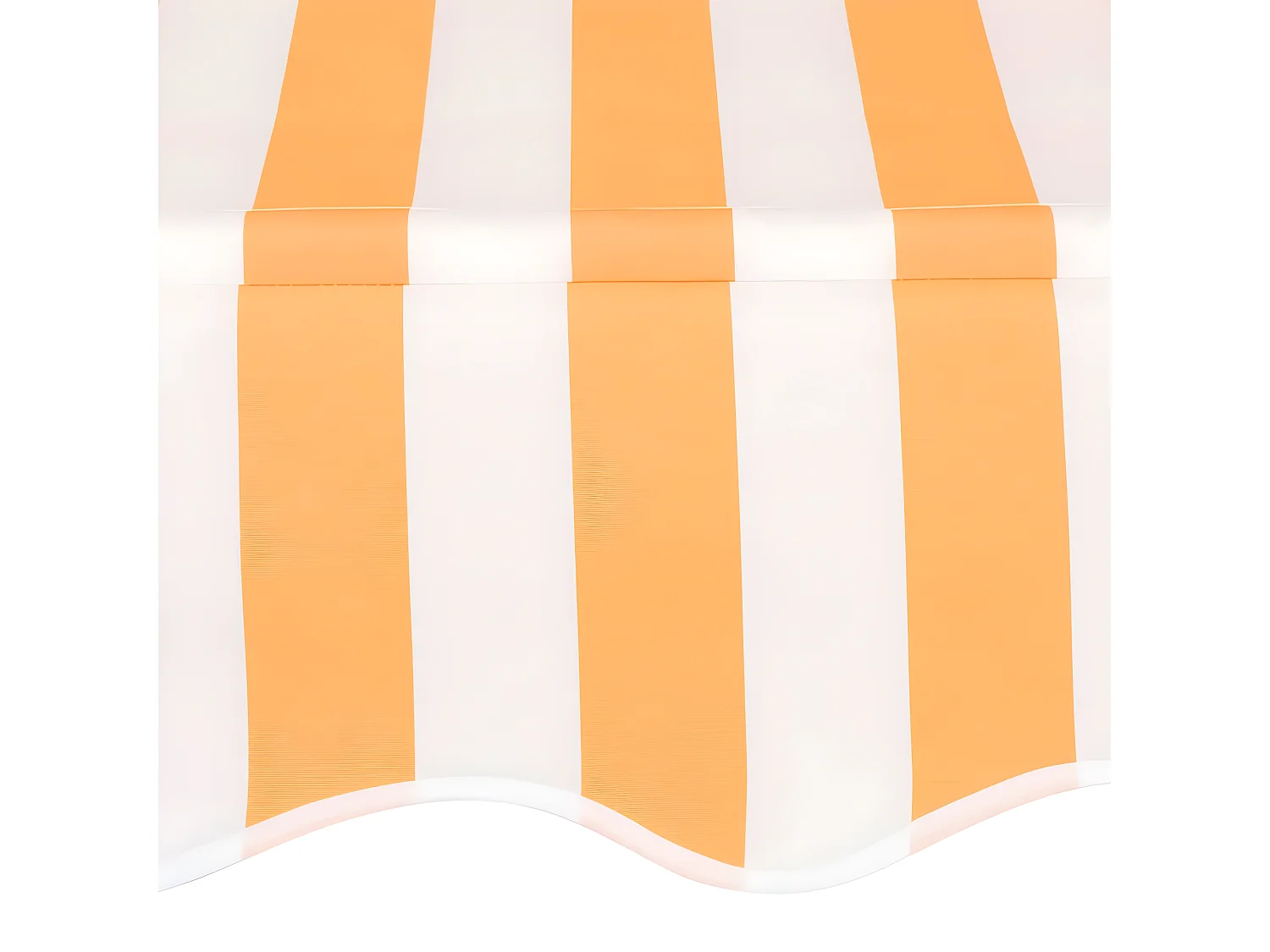 Auvent rétractableanuel 400 Rayures oranges et blanches