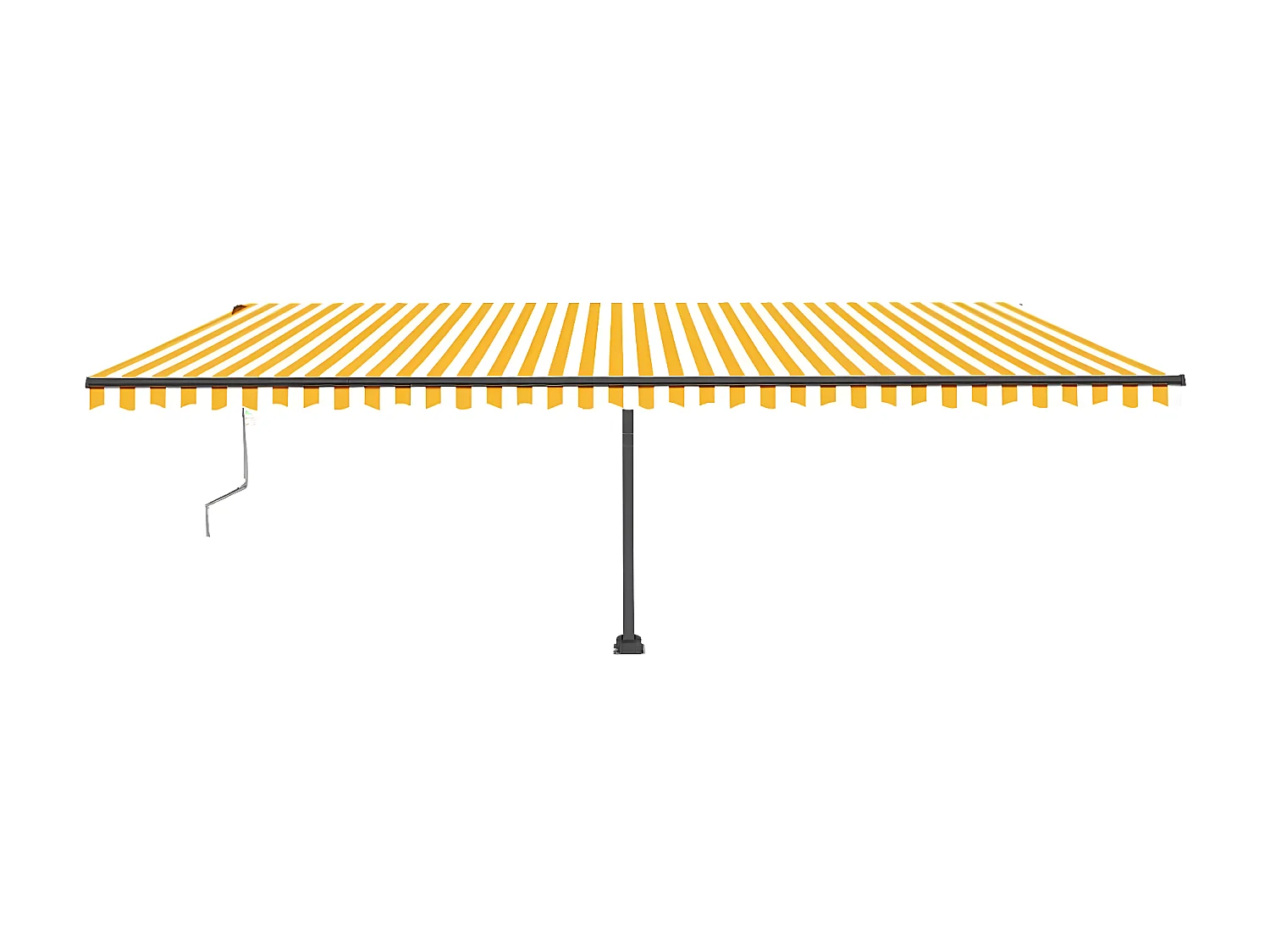 Auvent automatique sur pied 600x300 Jaune/Blanc