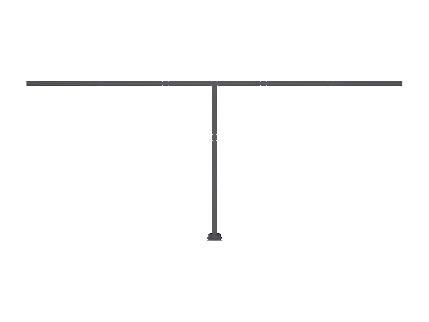 Auvent automatique sur pied 600x300 Jaune/Blanc