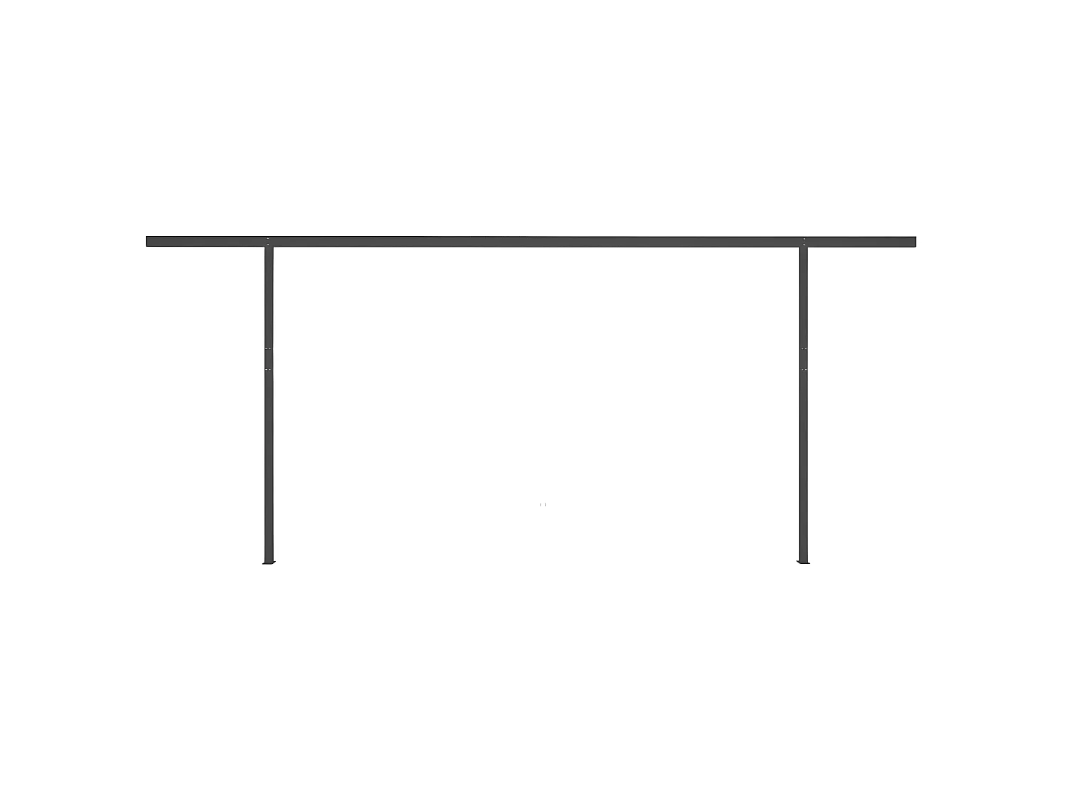 Auvent automatique capteur de vent/LED 6x3 Orange etarron