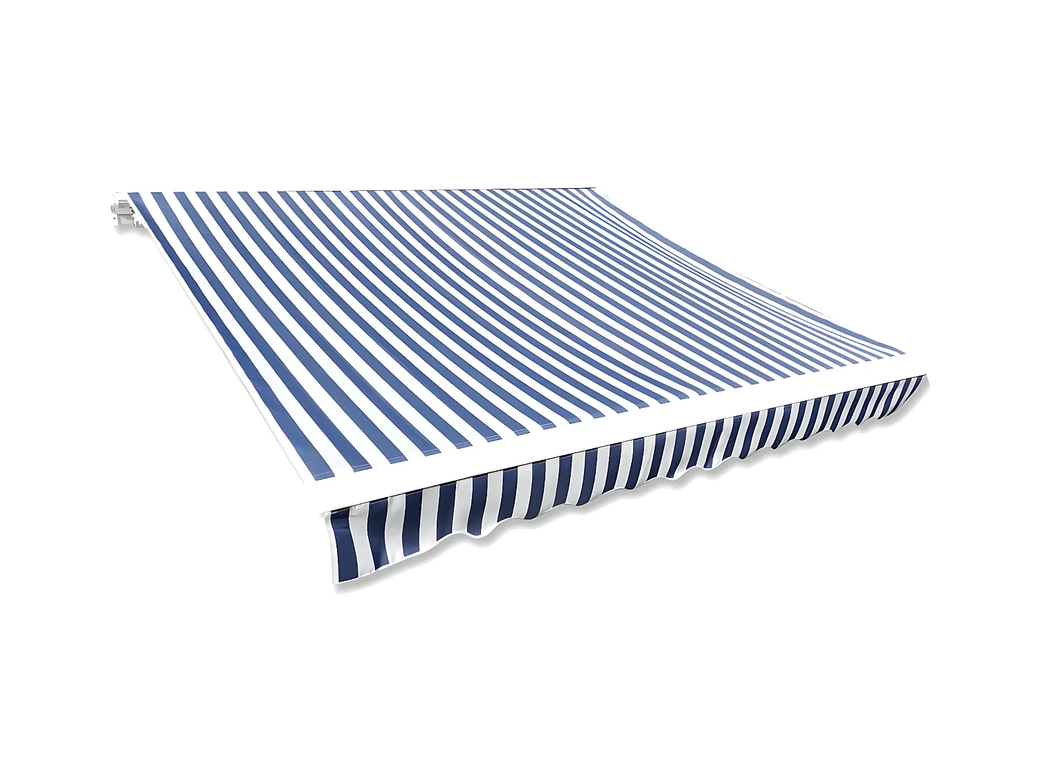 Luifeldak Blauw en wit canvas 3x2,5 (frame niet inbegrepen)