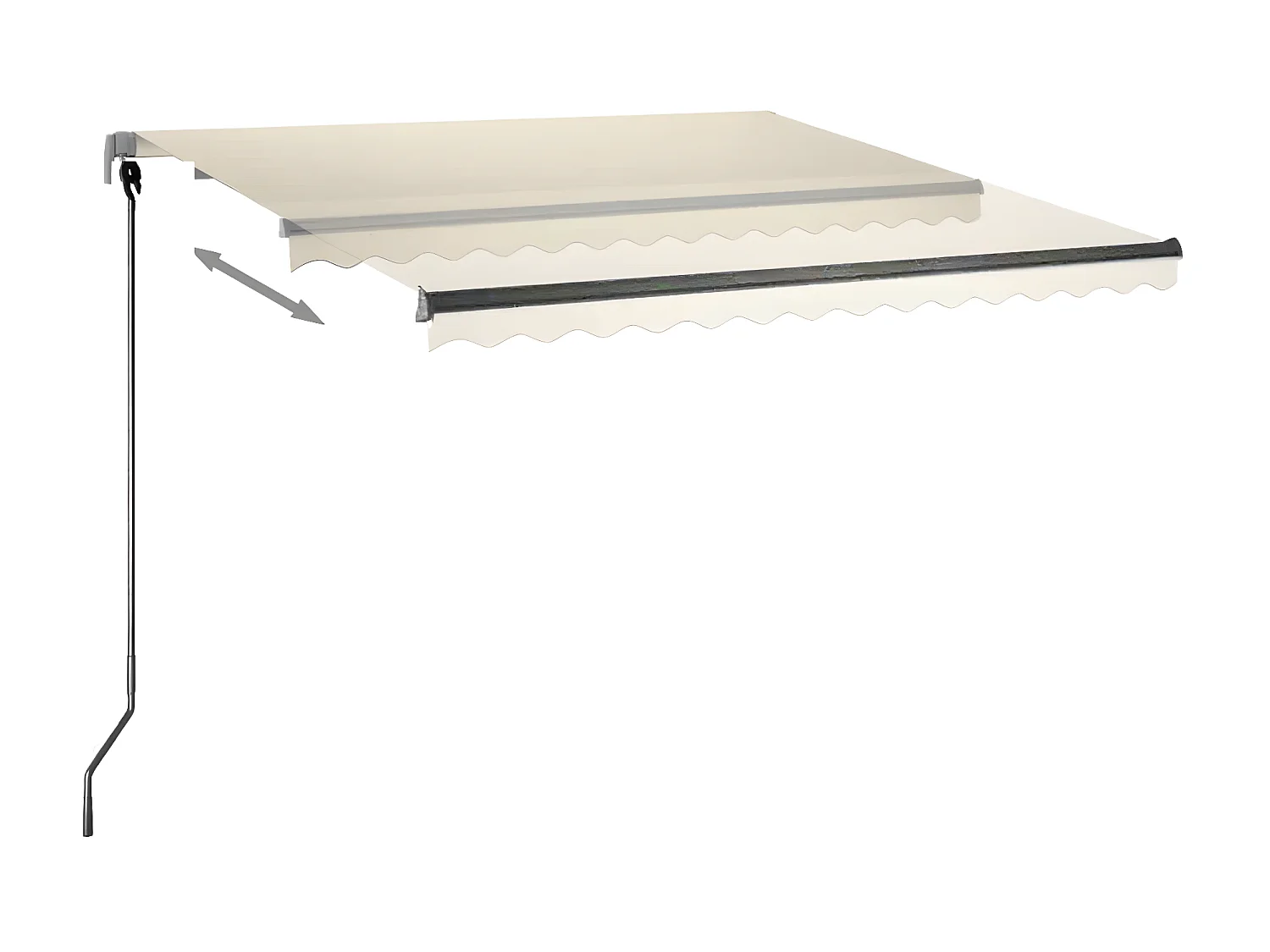 Auvent automatique sur pied 300x250 Crème