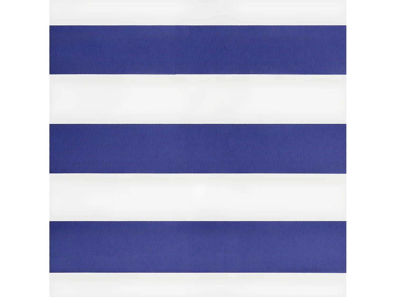 Auvent rétractable bleu et blanc 4x3 tissu et aluminium