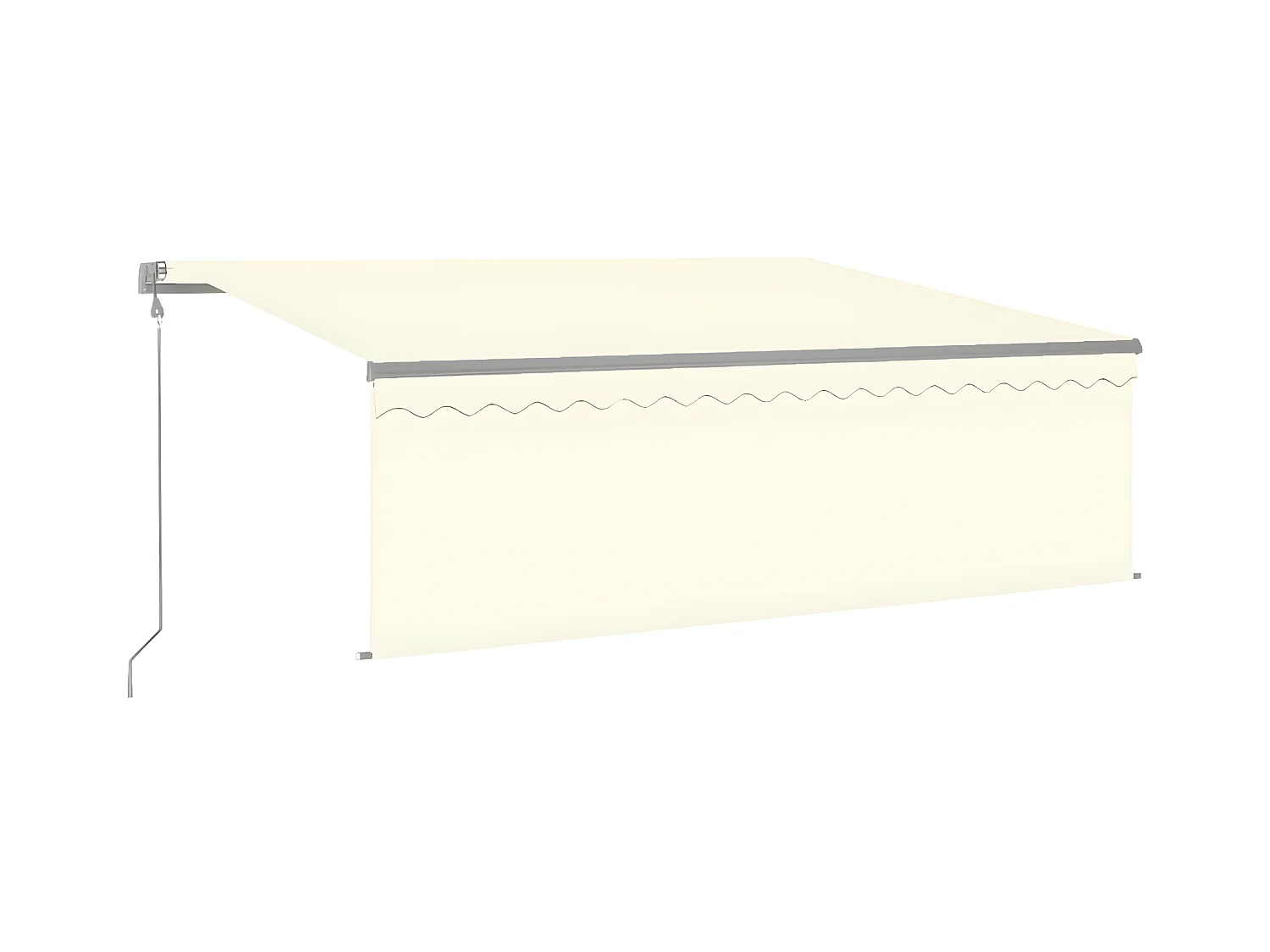 Automatischer Markisen- und Jalousie-Windsensor und LED 4x3 Creme