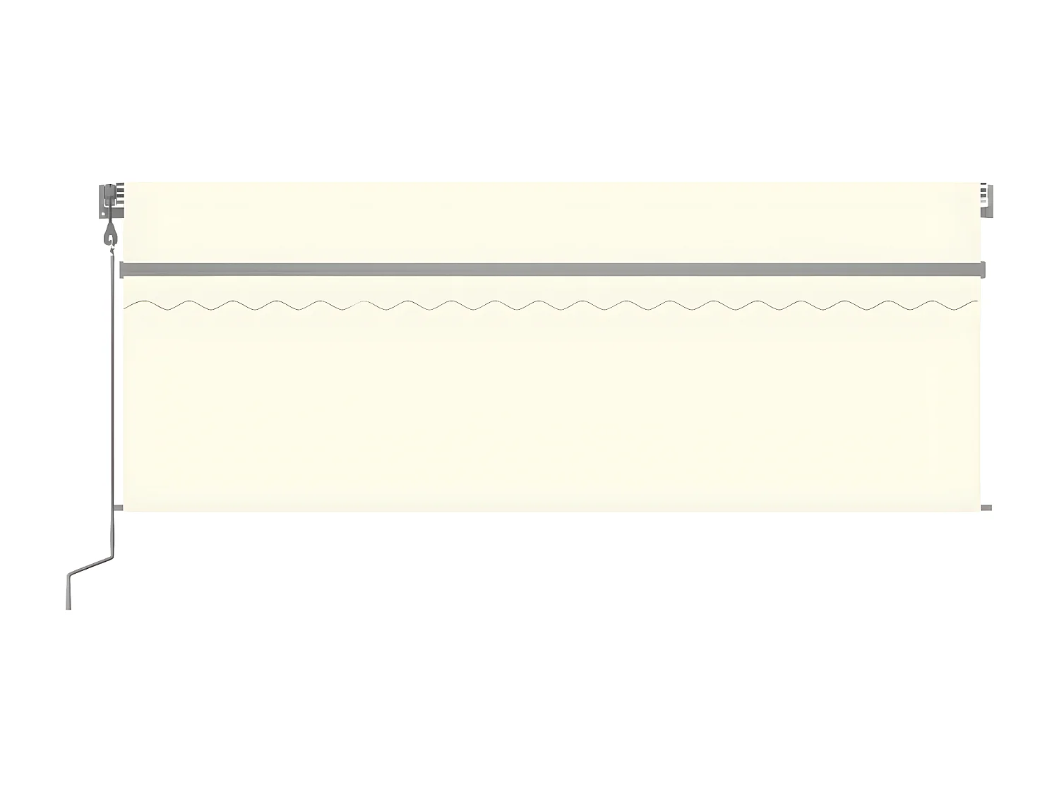 Toldos y persianas automáticas con sensor de viento y LED 4x3 Crema