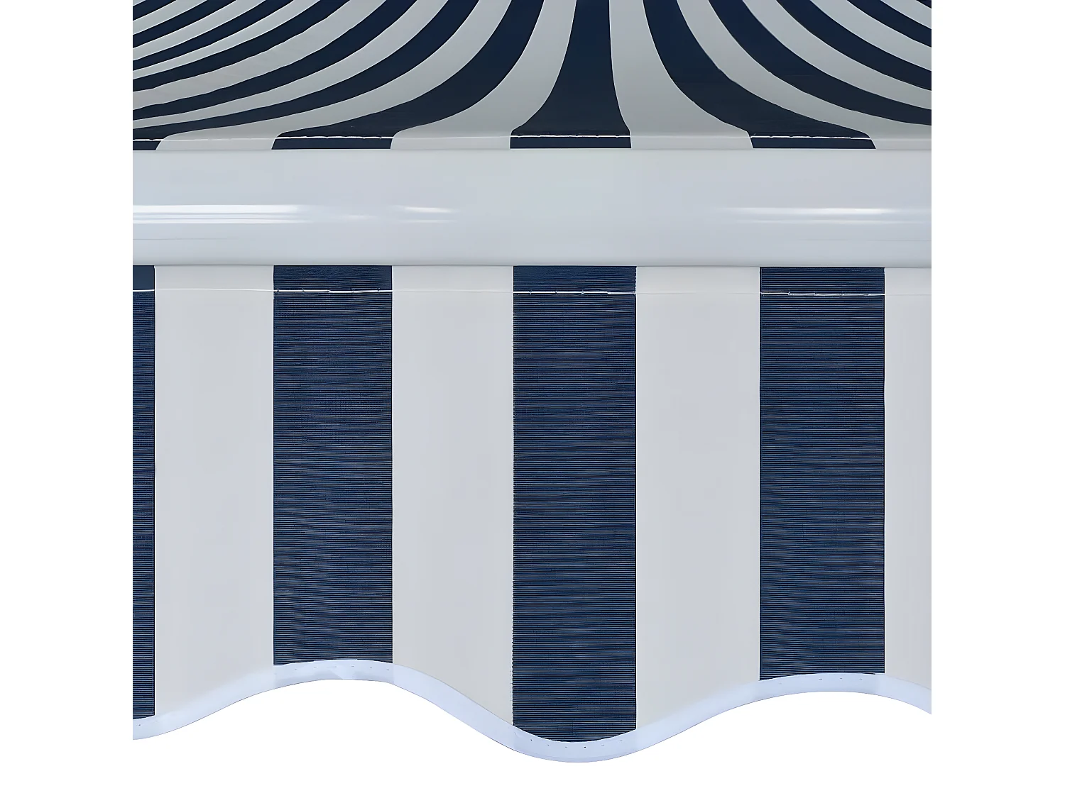 Auvent pliableanuel 500 Bleu/blanc