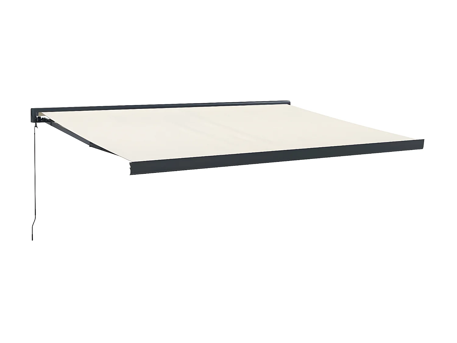 Tenda retrattile crema 4,5x3 tessuto e alluminio