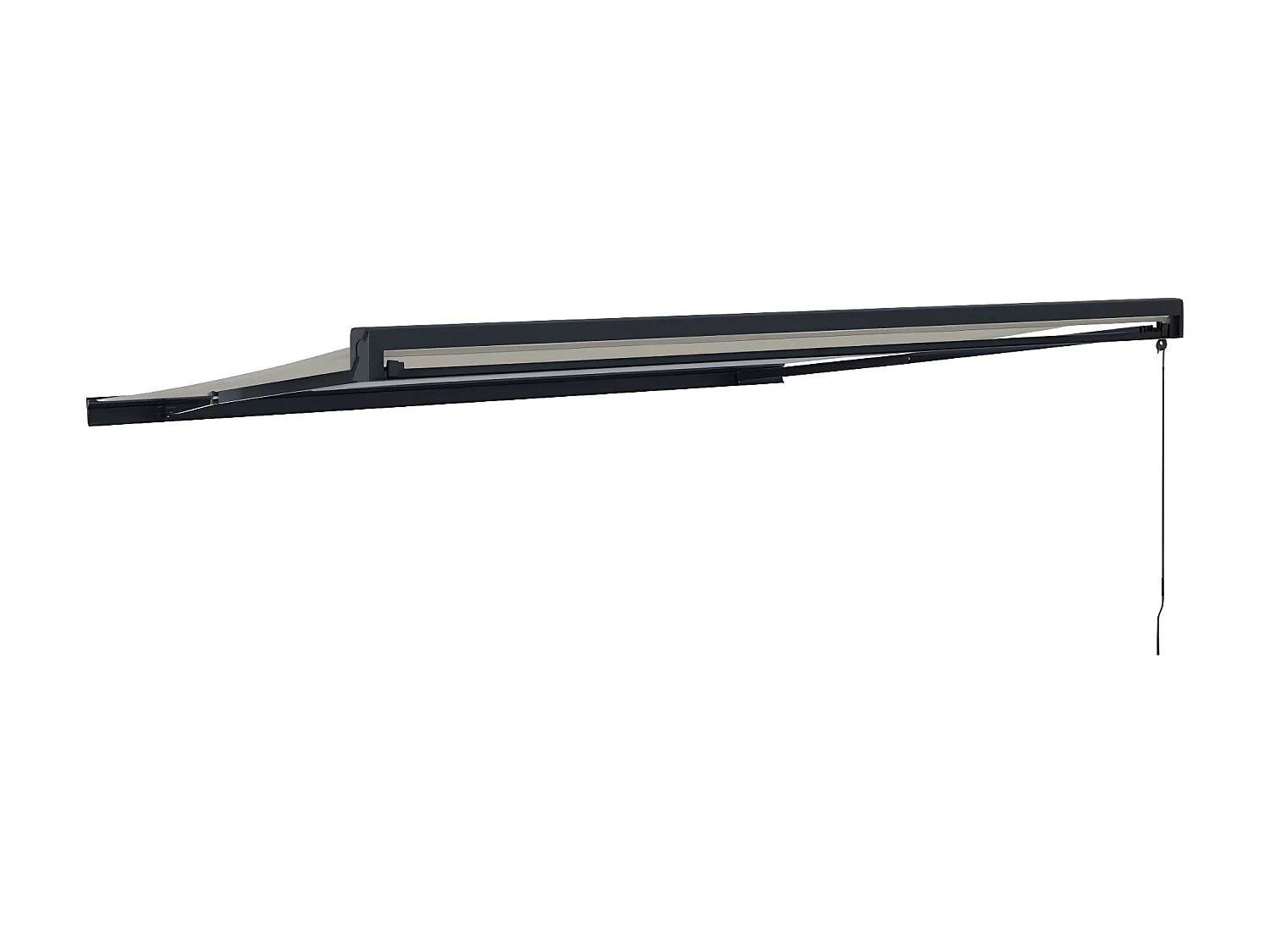 Tenda retrattile crema 4,5x3 tessuto e alluminio