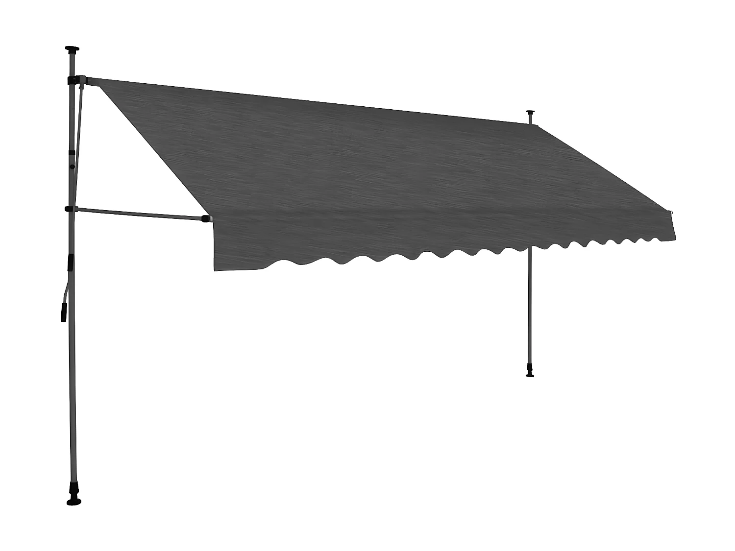 Toldo retrátil com LED 400 Antracite